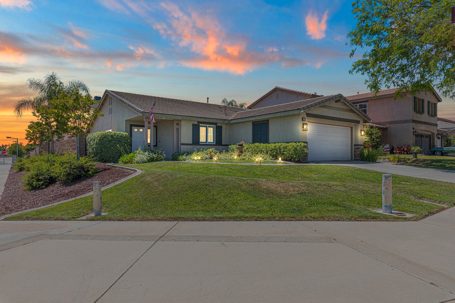 25617 Mesa Edge Court at sunset